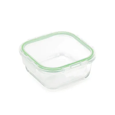 Četvrtasti stakleni pekač sa poklopcem Rosmarino Bake&Go 16x16x6,5 cm