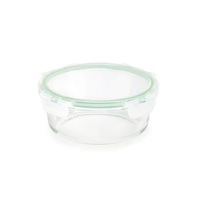 Okrugli stakleni pekač sa poklopcem Rosmarino Bake&Go 18x7,5 cm