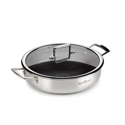 Niski lonac s poklopcem Rosmarino HexaPRO - 28 cm