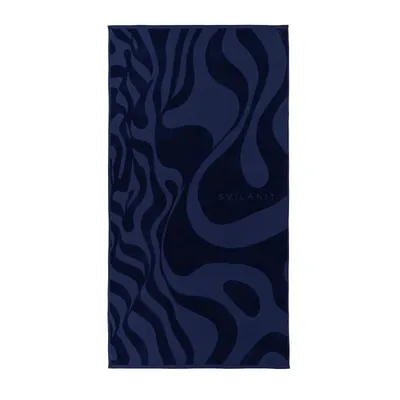 Svilanit premium peškir za plažu Dark Waves, 80 x 160 cm
