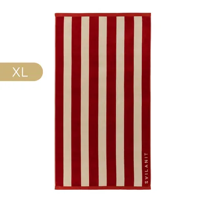 Svilanit premium veliki peškir za plažu French Riviera Burgundy, 100 x 180 cm