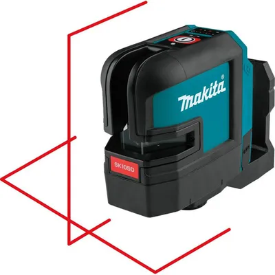 Makita akumulatorski laserski križni nivelir SK105DZ (12Vmax,25m,crvena linija,bez aku) - SAMO ALAT