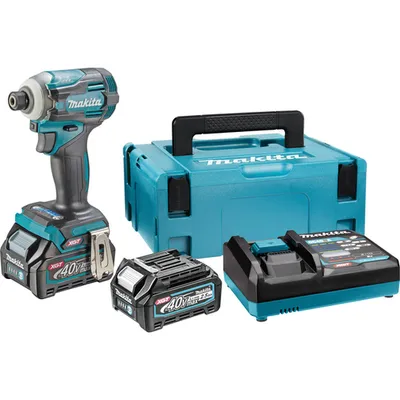 Makita akumulatorski udarni odvijač XGT TD001GD201 (40Vmax, Li-ion, 2x4Ah) brushless motor