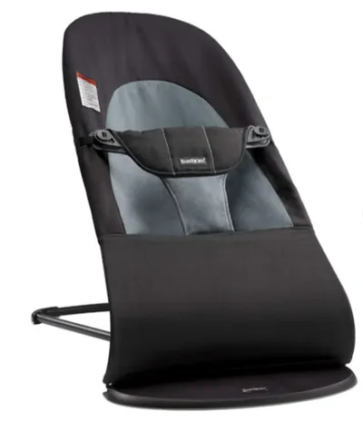 BABY BJORN Bouncer crna/tamno siva pamuk 311989