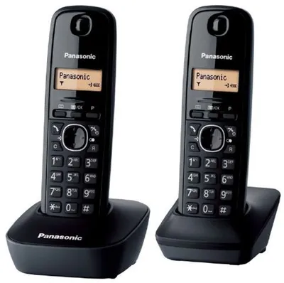 PANASONIC telefon bežični KX-TG2512FXT crni, 2 slušalice