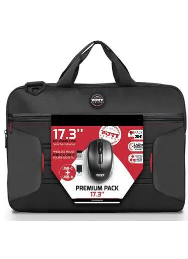 PORT torba  PREMIUM PACK 17" + Miš