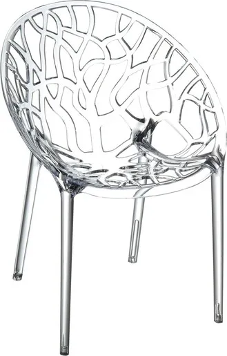SIESTA vrtna stolica Crystal – transparentna, za balkon i terasu