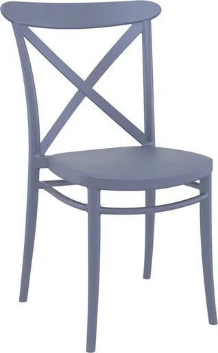 SIESTA vrtna stolica Cross – siva