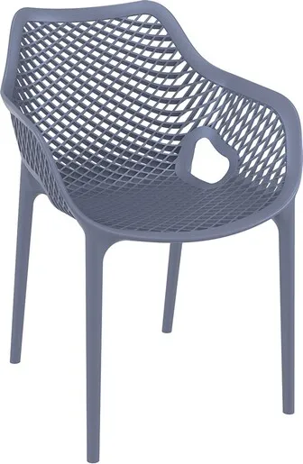 SIESTA vrtna stolica Air XL – siva, za balkon i terasu