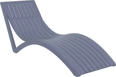 SIESTA vrtna ležaljka Slim – siva