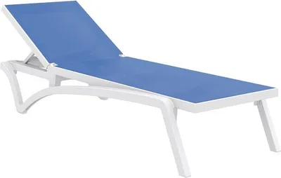 SIESTA vrtna ležaljka Pacific – plavo-bijela