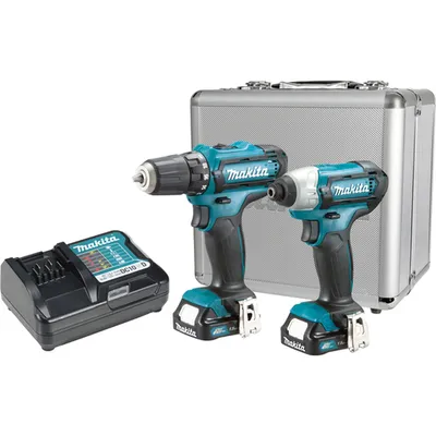 Makita akumulatorski set alata / akumulatorska bušilica + odvijač CLX224X