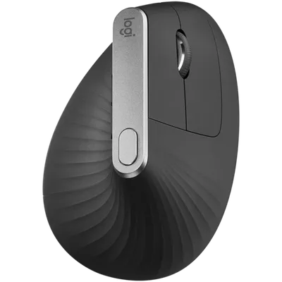 Logitech miš MX Vertical Bluetooth, bežični, grafitna