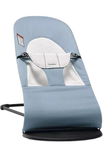 BABY BJORN Bouncer soft jersey plavo/bijela