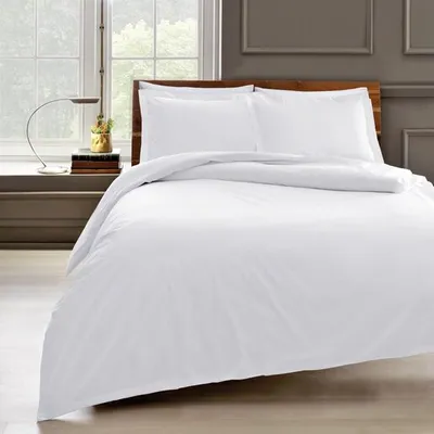 Tac posteljina Antibacterial navlaka za jorgan 200 x 220 cm, plahta 230 x 26 cm, 2 jastučnice 50 x 70 cm / pamuk, bijela