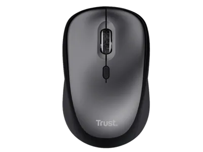 Trust miš Yvi+ Silent Wireless crni, sa tihim tipkama, 800-1600 dpi, optički, 4 tipke
