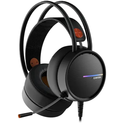 CANYON gaming slušalice INTERCEPTOR GH-8A, žičane ,crne