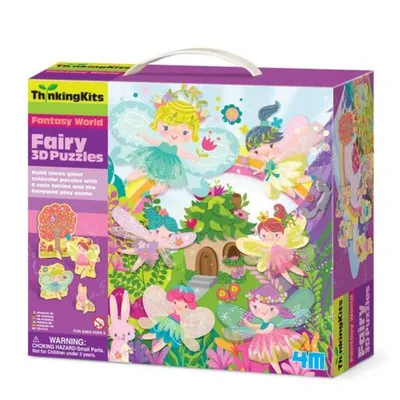 4M  Thinking Kits kreativni set Puzzle 3D vile 00-04717
