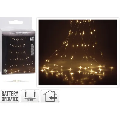 Koopman LED lampice kaskada 160/1, dužina 2 metra / toplo bijela