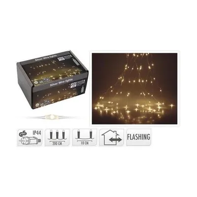 Koopman LED lampice kaskada 200/1, dužina 200 cm / toplo bijela