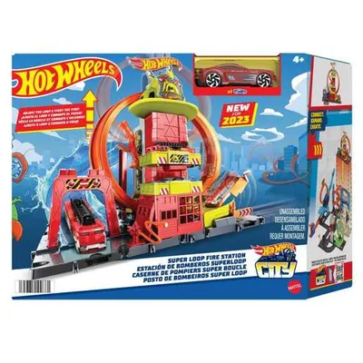 Hot Wheels City set za igru vatrogasna rampa