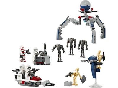 LEGO Star Wars TM Bojni komplet: klonirani vojnik™ i bojni droid™ 75372