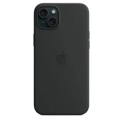 Apple iPhone 15 Plus Silicone Case w MagSafe - Black