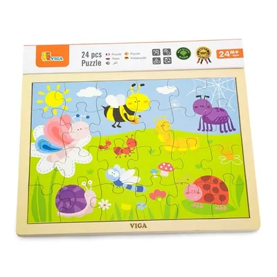 Viga drvene puzzle park - 24 kom