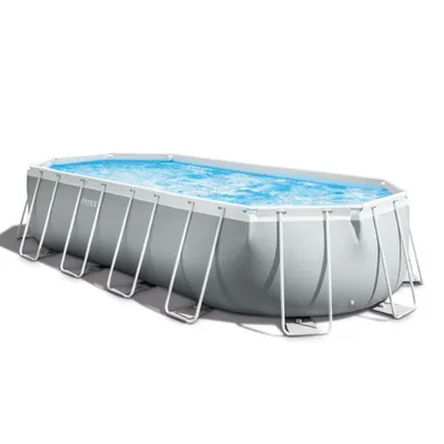 Intex pravougaoni bazen Prism Frame 610 x 305 x 122 cm set sa pumpom i opremom – 26798NP