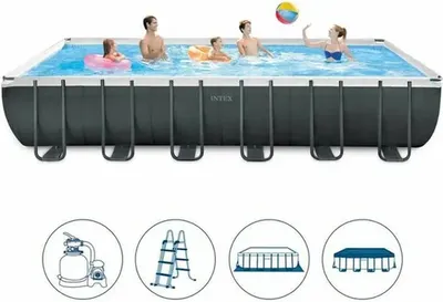 Intex pravougaoni bazen Ultra XTR 732 x 366 x 132 cm set sa pumpom i opremom – 26364NP