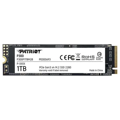Patriot SSD 1TB M.2;P300 M.2 PCIe Gen 3 x4;up to R/W : 1700/1100MB/s