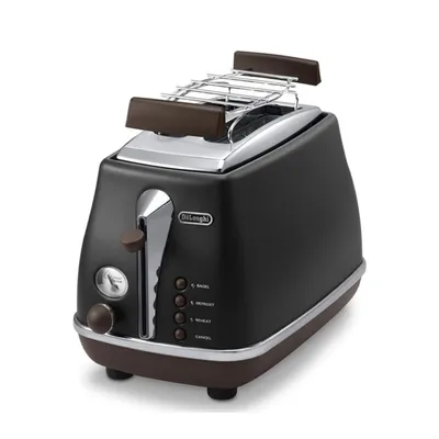 DeLonghi toster CTOV2103.BK Icona Vintage crni, 900 W