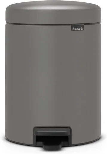 Brabantia Newicon Pedal kanta za smeće 5l, siva 126284, Mineralni premaz