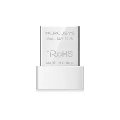 Mercusys MW150US N150 Wireless Nano USB Adapter, 150 Mbps on 2.4 GHz Nano Size