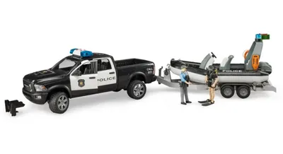 Bruder RAM policijsko auto i brod 2507