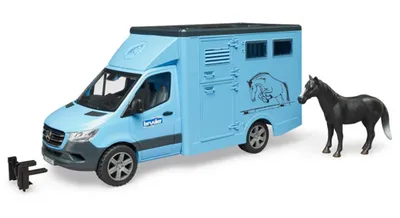Bruder MB Sprinter transporter za životinje s konjem 2674