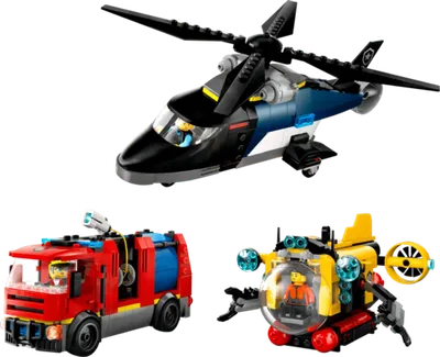 LEGO® City Helikopter, vatrogasni kamion i podmornica 60462
