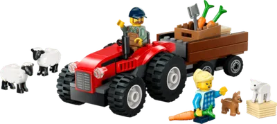 LEGO® City Crveni traktor s prikolicom i ovce 60461