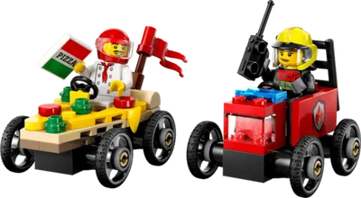LEGO® City Auto dostavljača pizze vs. vatrogasno vozilo u utrci 60458
