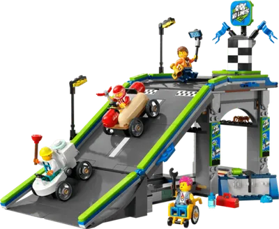 LEGO® City Bez ograničenja: trkalište s rampom za automobile 60460