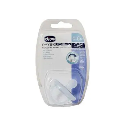 Chicco Duda varalica Physio Soft, silikon, 0-6m, plava
