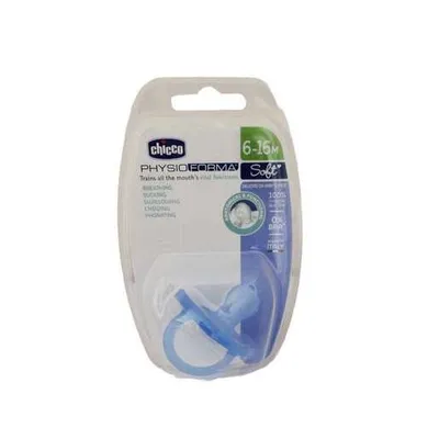 Chicco Duda varalica Physio Soft, silikon, 6-16m, plava