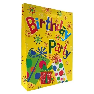 DUK15549 UKRASNA KESA JUMBO PARTY YELLOW 33X45X10 CM