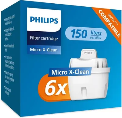 Philips zamjenski filter za bokal AWP212/31 – kompatibilan s Brita bokalima, 6 kom