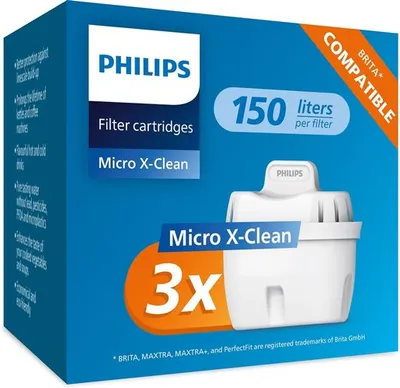 Philips zamjenski filter za bokal AWP211/31 – kompatibilan s Brita bokalima, 3 kom