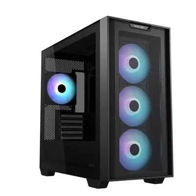 ASUS kućište A21 PLUS TG ARGB BLACK 4x 120mm ARGB fans, micro ATX Mini-ITX,