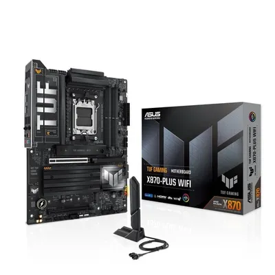 ASUS matična ploča TUF GAMING X870-PLUS W WIFI, X870, AM5; 4xDDR54x M.2; 2x SATA,HDMI,10x USB, RAID,ATX