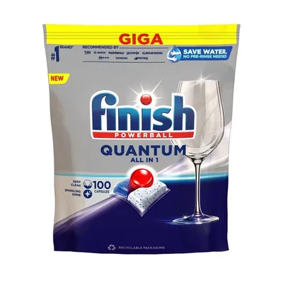 FINISH Quantum tablete za mašinsko pranje All In 1, 100 kom.