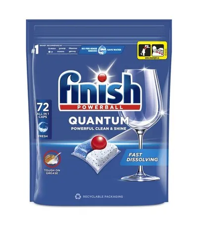 FINISH Quantum tablete za mašinsko pranje posuđa, 72 komada