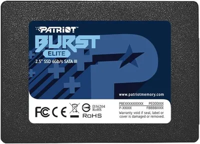 PATRIOT SSD 120GB 2.5'';SATA3, Burst Elite;up to R/W : 450/320MB/s;